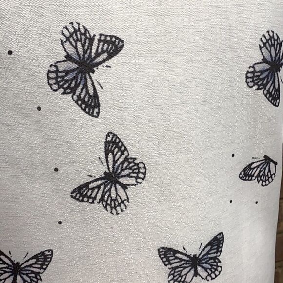 MissLook White Butterfly 3/4 Sleeve Blouse Size Small - Picture 5 of 8